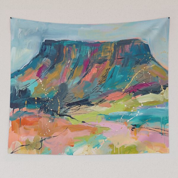 Item preview, Colourful Abstract Benbulben Ireland Landscape Art Print designed and sold by Printpix.