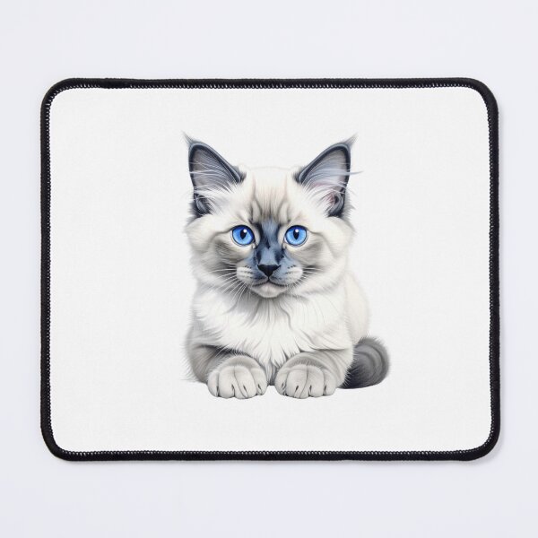 Item preview, Blue Point Ragdoll Kitten | Cute Cat Lover Gift | Soft Pet Illustration designed and sold by SabraDD.