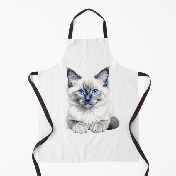 Item preview, Blue Point Ragdoll Kitten | Cute Cat Lover Gift | Soft Pet Illustration designed and sold by SabraDD.