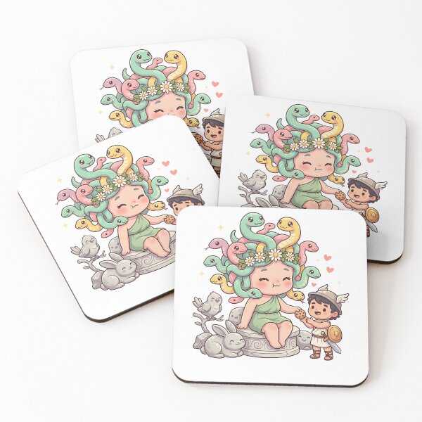 Item preview, Cute Chibi Medusa and Perseus Greek Mythology designed and sold by k3rstman1.