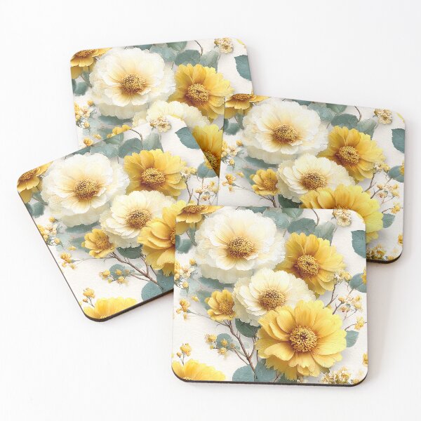 Item preview, Textured Golden Sunflower Meadow Pattern designed and sold by Nine Lives Studio.
