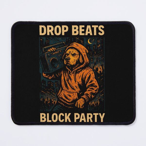 Item preview, Gritty Hip Hop Dog Block Party designed and sold by SholoStudio.
