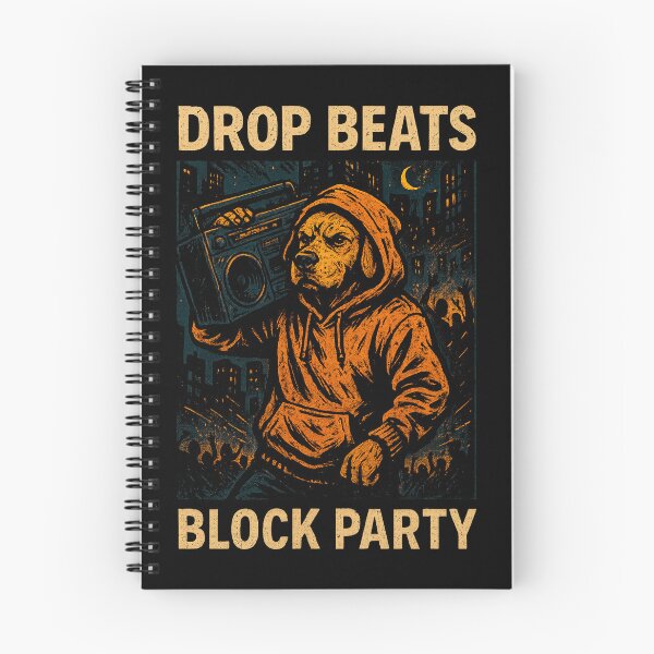 Item preview, Gritty Hip Hop Dog Block Party designed and sold by SholoStudio.