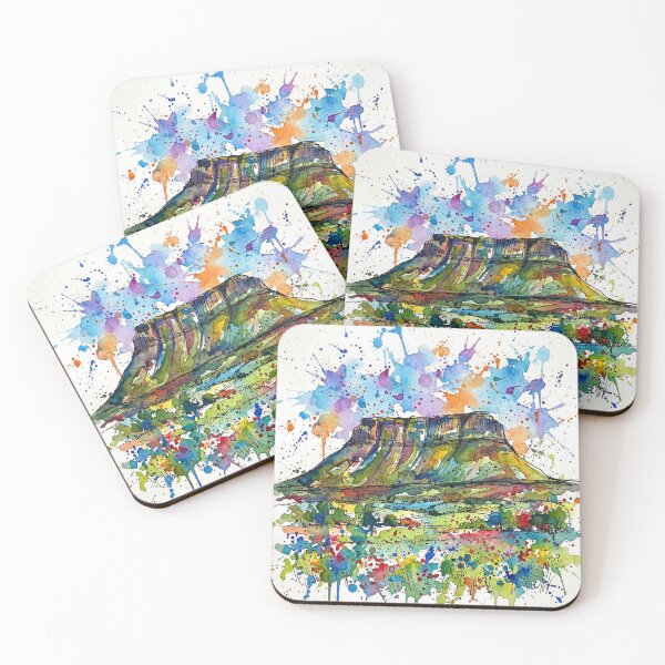 Item preview, Colourful Abstract Benbulben Sligo Landscape Art Print designed and sold by Printpix.