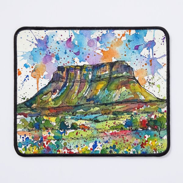 Item preview, Colourful Abstract Benbulben Sligo Landscape Art Print designed and sold by Printpix.