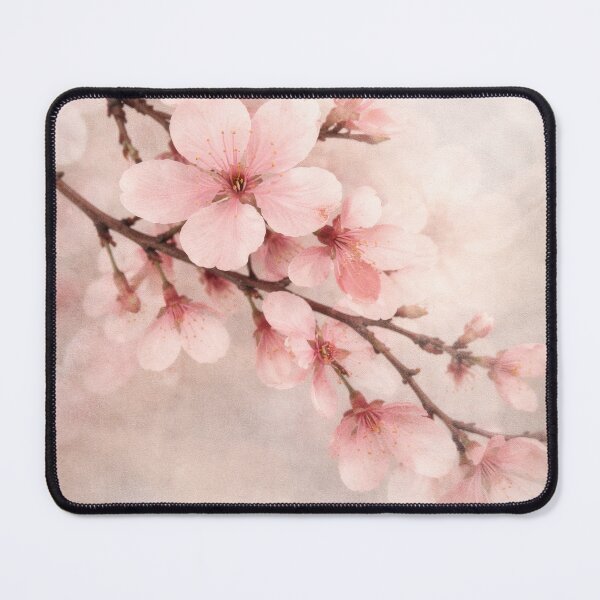 Item preview, Cherry Blossom Branch Print – Soft Pink Japanese Sakura Wall Art designed and sold by SILENT JAPAN.