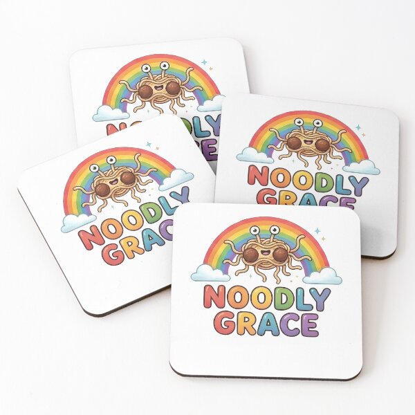 Item preview, Flying Spaghetti Monster Noodly Grace Rainbow Pastafarian designed and sold by k3rstman1.