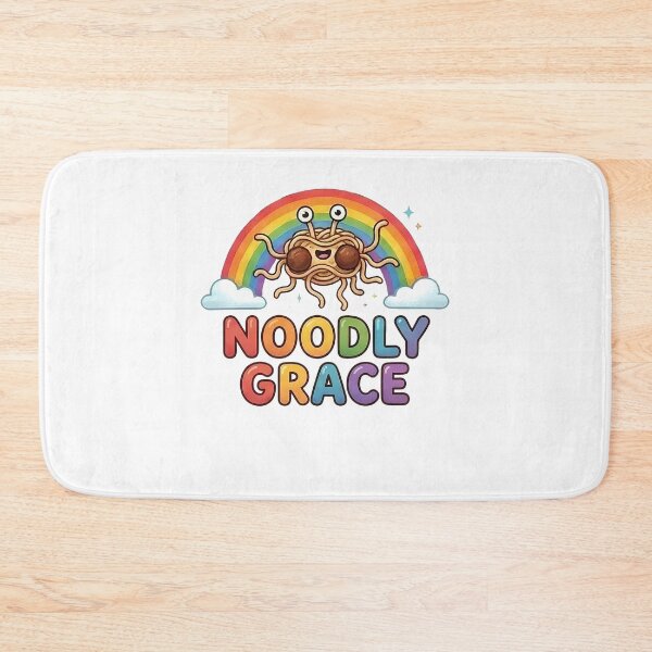 Item preview, Flying Spaghetti Monster Noodly Grace Rainbow Pastafarian designed and sold by k3rstman1.