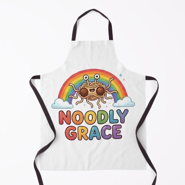 Item preview, Flying Spaghetti Monster Noodly Grace Rainbow Pastafarian designed and sold by k3rstman1.