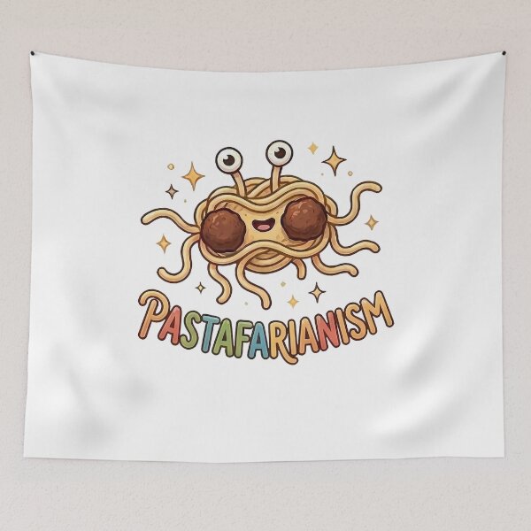 Item preview, Cute Flying Spaghetti Monster Pastafarianism Noodle Deity designed and sold by k3rstman1.