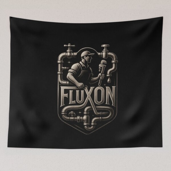 Item preview, Fluxon Plumber Design, Plumbing Shirt, Pipe Repair, Water Flow, Drain System, Plumbing Technician, Plumber Gift, Trade Design designed and sold by Typologystudios.