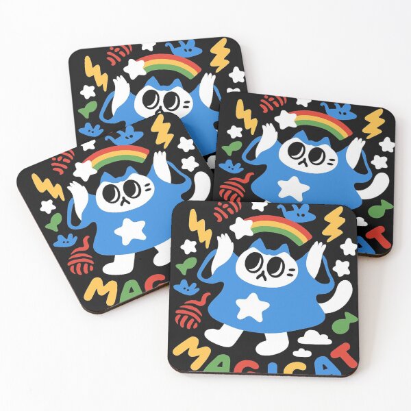 Item preview, Magic Cat: Magia, Cores e Caos Fofo designed and sold by Scroll-Culture.
