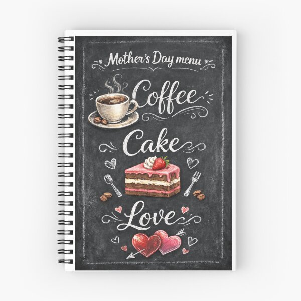 Item preview, Mother’s Day greeting card cafe menu board  designed and sold by SemiReal.