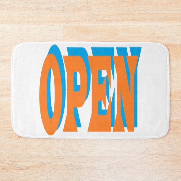 Item preview, Vintage Retro Orange and Blue Open Sign designed and sold by dragonmotor7.