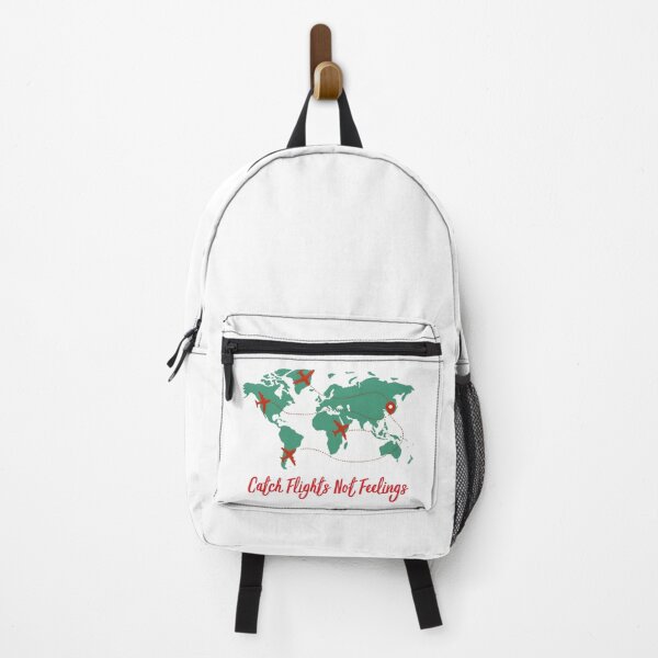 Item preview, Catch Flights Not Feelings World Map Travelers designed and sold by Inkworksbyshery.