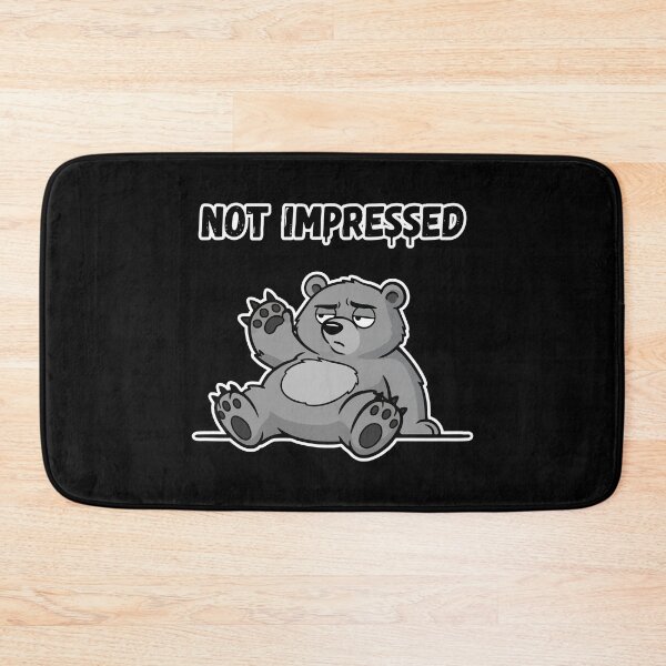 Item preview, Not Impressed Bored Bear Funny Animal Cartoon designed and sold by Taridesign.