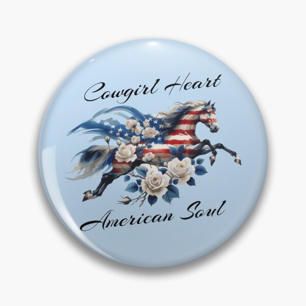 Item preview, Cowgirl Heart American Soul Patriotic Horse designed and sold by Sachie's Studio.