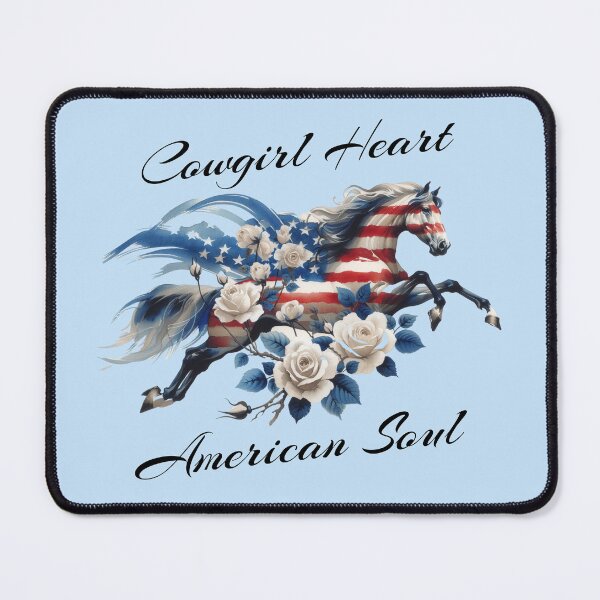 Item preview, Cowgirl Heart American Soul Patriotic Horse designed and sold by Sachie's Studio.