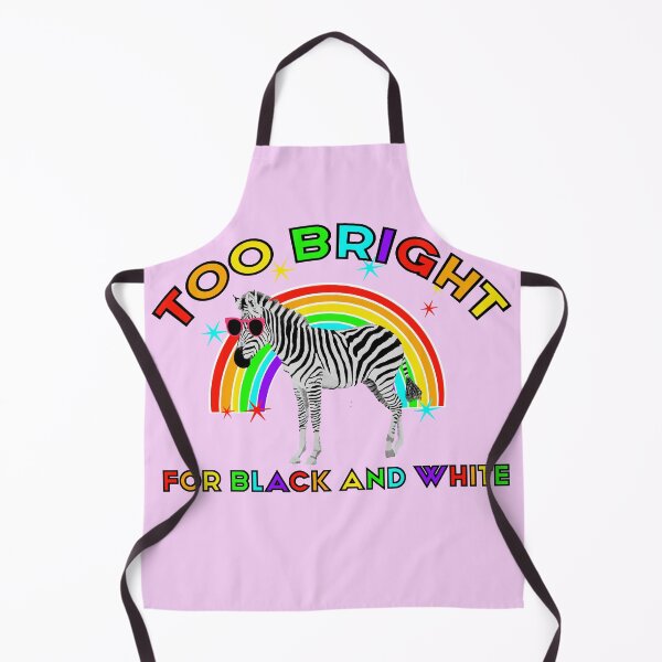 Item preview, Too Bright for Black and White – Rainbow Zebra with Red Sunglasses designed and sold by MidModMagic.