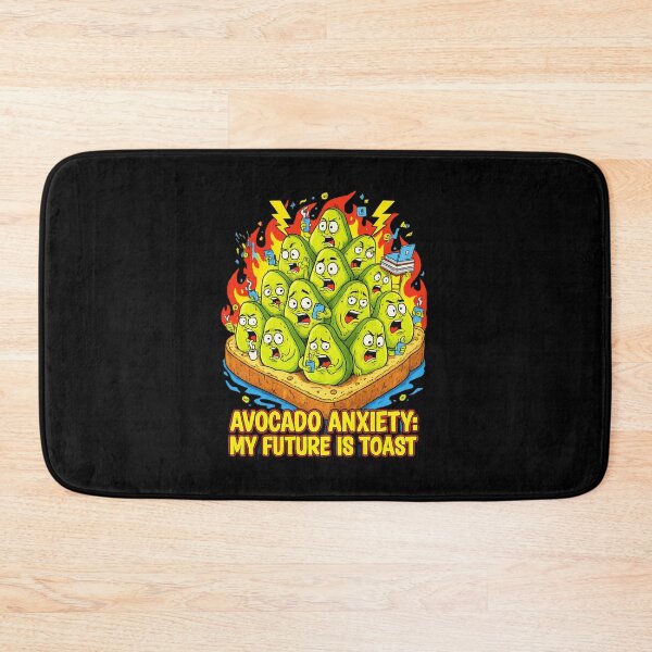 Item preview, Avocado Anxiety My Future Is Toast - Humorous Millennial Burnout designed and sold by Cree8if.