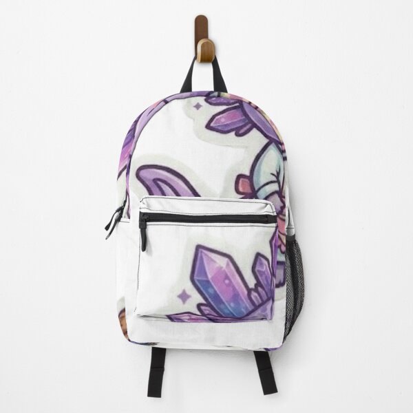 Item preview, Amethyst Crystal Axolotl – Cute Cottagecore Berry Harvest Sticker designed and sold by AxoloteLabsArts.