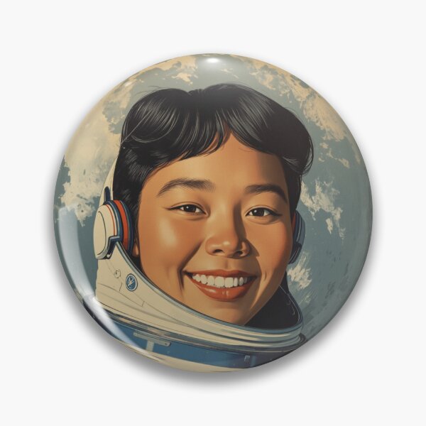 Item preview, Asian woman astronaut designed and sold by Vintage City.