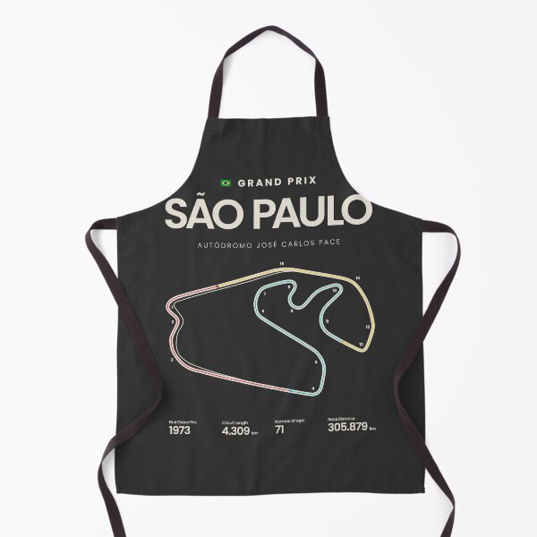 Item preview, Sao Paulo Interlagos Circuit | Brazilian Grand Prix Motorsports Circuit Map designed and sold by aio.