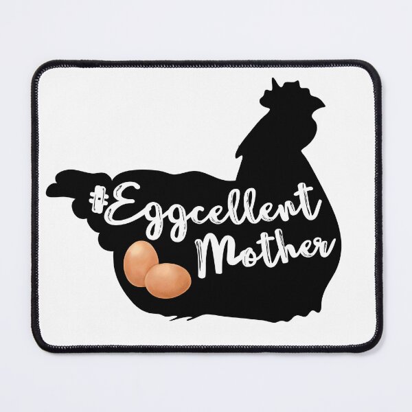 Item preview, #EggcellentMother (black) designed and sold by GlacierViewFarm.