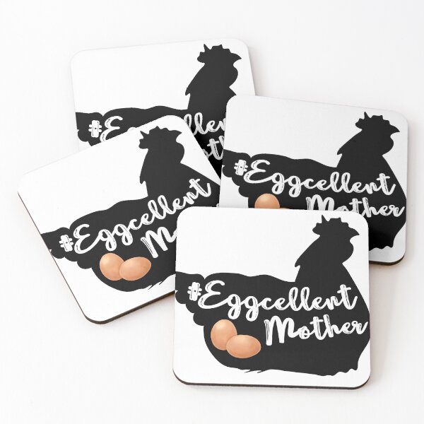 Item preview, #EggcellentMother (black) designed and sold by GlacierViewFarm.