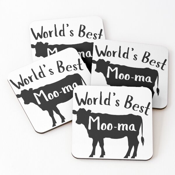 Item preview, World's Best Moo-ma (black) designed and sold by GlacierViewFarm.