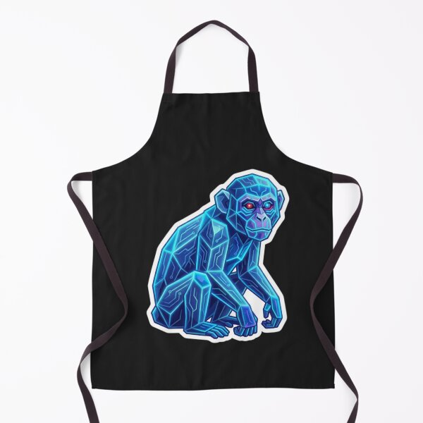 Item preview, Cyberpunk Monkey Sticker – Futuristic Technological Ape Design for Science Fiction Fans designed and sold by bsbd-action.