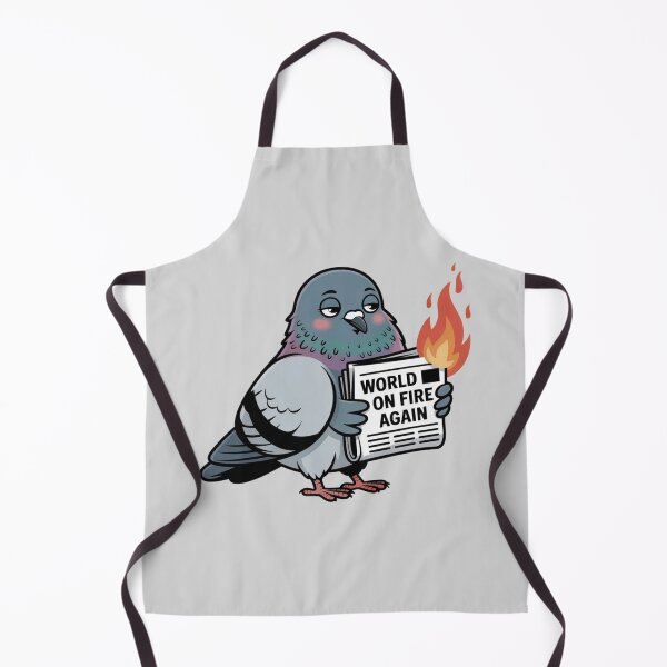 Item preview, Funny Exhausted Pigeon Hating Current Events World News Sticker designed and sold by Mr-wow.