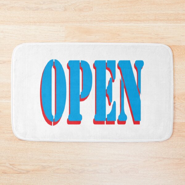 Item preview, Retro Bold Open Sign - Vintage Orange & Blue Aesthetic designed and sold by dragonmotor7.