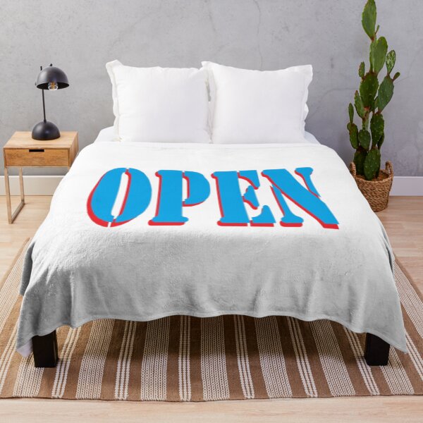 Item preview, Retro Bold Open Sign - Vintage Orange & Blue Aesthetic designed and sold by dragonmotor7.