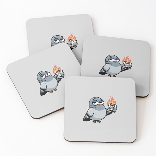 Item preview, Relatable Hating World Events Pigeon Burning Newspaper Decal designed and sold by Mr-wow.