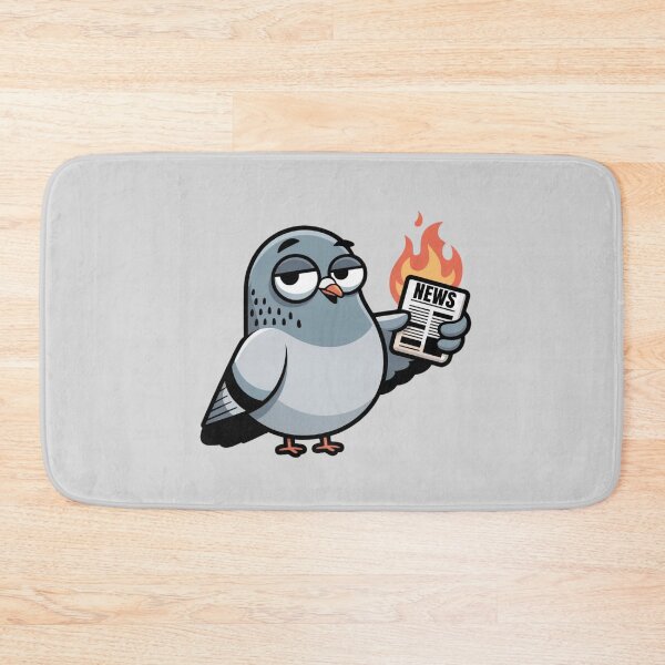 Item preview, Relatable Hating World Events Pigeon Burning Newspaper Decal designed and sold by Mr-wow.