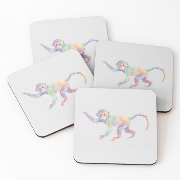Item preview, Moving Monkey Watercolor Sticker – Dynamic Ape Art for Nature Lovers designed and sold by bsbd-action.