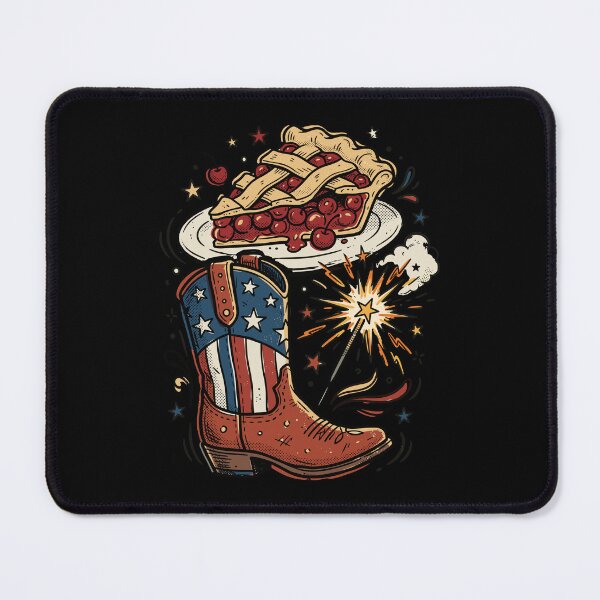 Item preview, Retro USA 250th Anniversary Cowboy Boot & Cherry Pie Patriotic designed and sold by honkglobin.