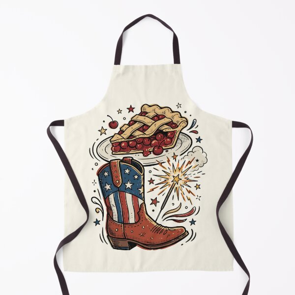 Item preview, Retro USA 250th Anniversary Cowboy Boot & Cherry Pie Patriotic designed and sold by honkglobin.