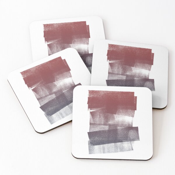 Item preview, Swatch Sample Textured Monoprint - Ruby to Dusk Gradient designed and sold by Irene Estelle.