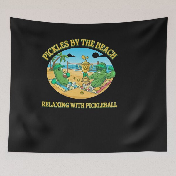 Item preview, Relaxing Pickleball Pickles By The Beach designed and sold by Tsugraf Designs.