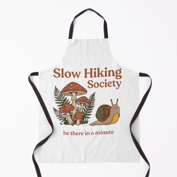 Item preview,  Slow Hiking Society Snail Mushroom Retro Nature designed and sold by randomslife.