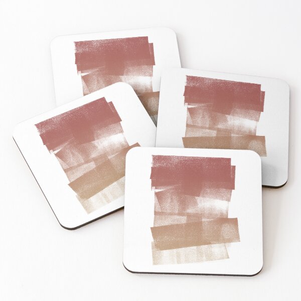 Item preview, Swatch Sample Textured Monoprint - Ruby to Fawn Gradient designed and sold by Irene Estelle.