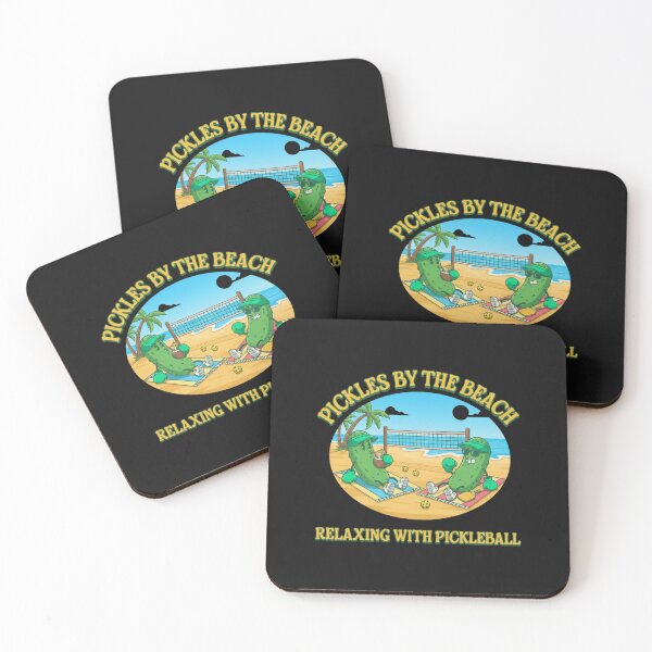 Item preview, Pickles By The Beach Relaxing Pickleball Player designed and sold by Tsugraf Designs.