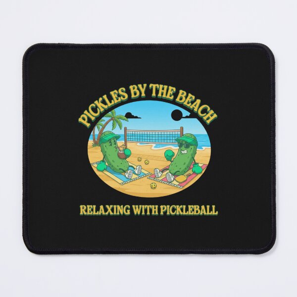 Item preview, Pickles By The Beach Relaxing Pickleball Player designed and sold by Tsugraf Designs.