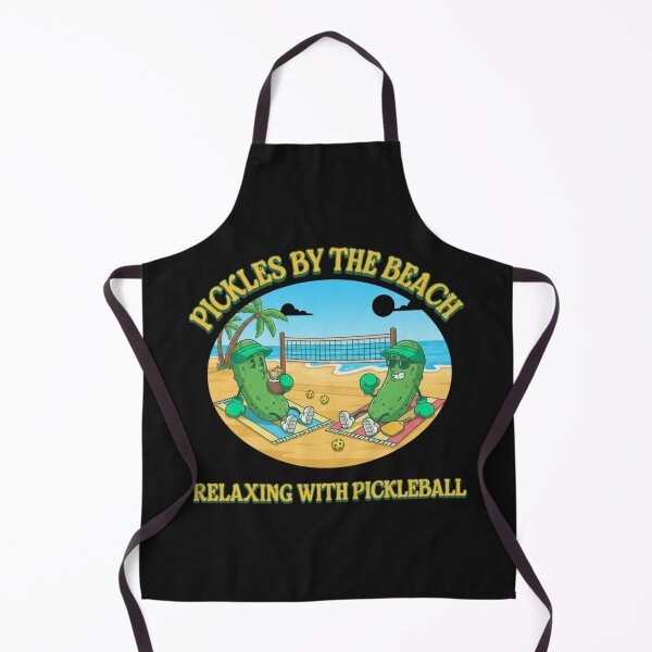 Item preview, Pickles By The Beach Relaxing Pickleball Player designed and sold by Tsugraf Designs.