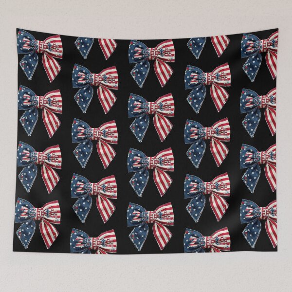 Item preview, Vintage Faux Quilted 250th Anniversary US Patriotic Bow 1776-2026 designed and sold by honkglobin.