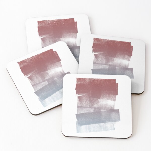 Item preview, Swatch Sample Textured Monoprint - Ruby to Sky Gradient designed and sold by Irene Estelle.