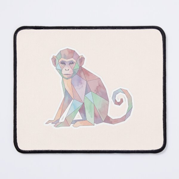 Item preview, Copy of Sitting Ape Profile Watercolor Sticker – Relaxing Geometric Design for Sticker Collectors designed and sold by bsbd-action.