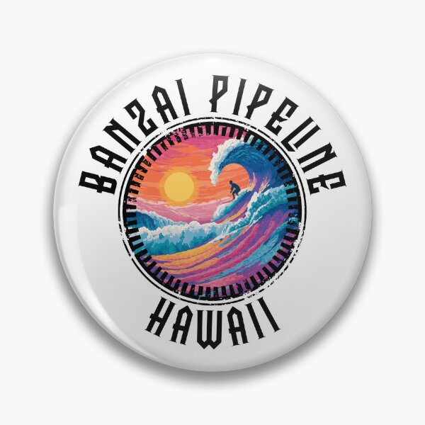 Item preview, Banzai Pipeline – Hawaii (with Black Lettering) designed and sold by VelvetRoom.